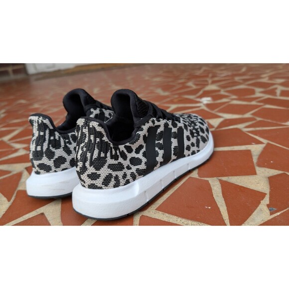 Adidas Swift Run Animal Print Sneakers-Black and Beige- Sz 6.5 - Picture 7 of 11